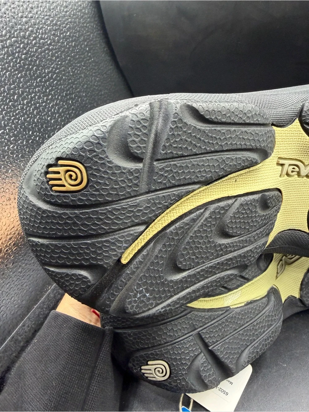 Teva black & Olive Patterned Sport Sandals